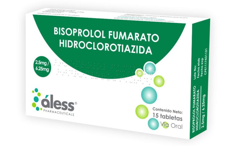 Bisoprolol Fumarato + Hidroclorotiazida 2,5mg+6,25mg
