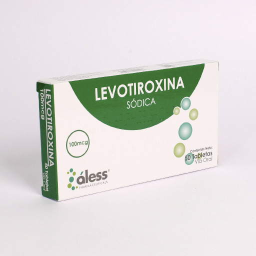 Levotiroxina sódica 100mcg Tabletas X 50