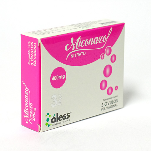 Miconazol Nitrato 400mg ovulos vaginales X 3