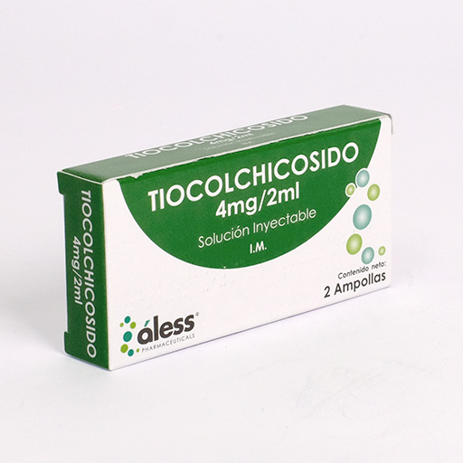 Tiocolchicosido 4mg /2ml Solución inyectable X 2 IM