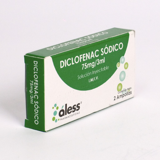 Diclofenac sódico 75mg / 3ml IM/IV AMP X 2