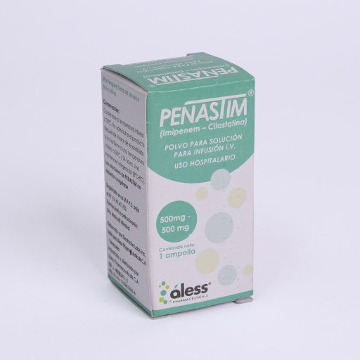 Penastim (Imipenem-Cilastatina) 500mg – 500mg polvo para solución para infusión x 1 IV