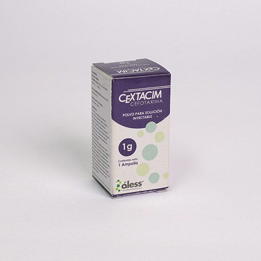 Cextacim (Cefotaxima) 1g polvo para solución inyectable x 1 IV/IM