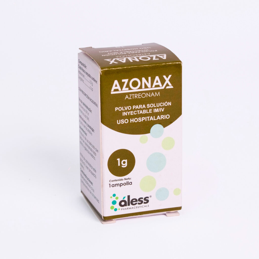 Azonax (Aztreonam) 1g polvo par solución inyectable x 1 IV