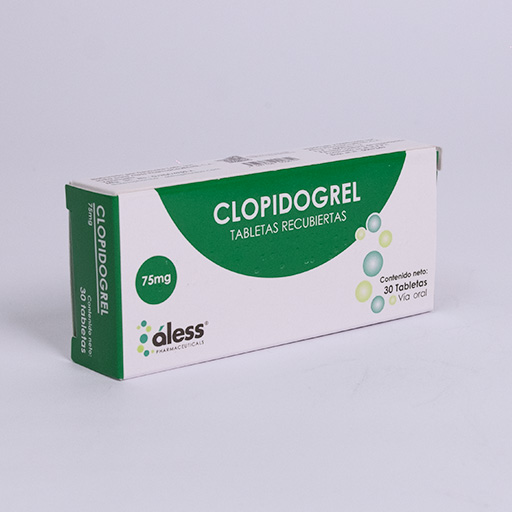 Clopidogrel 75mg tabletas recubiertas x 30