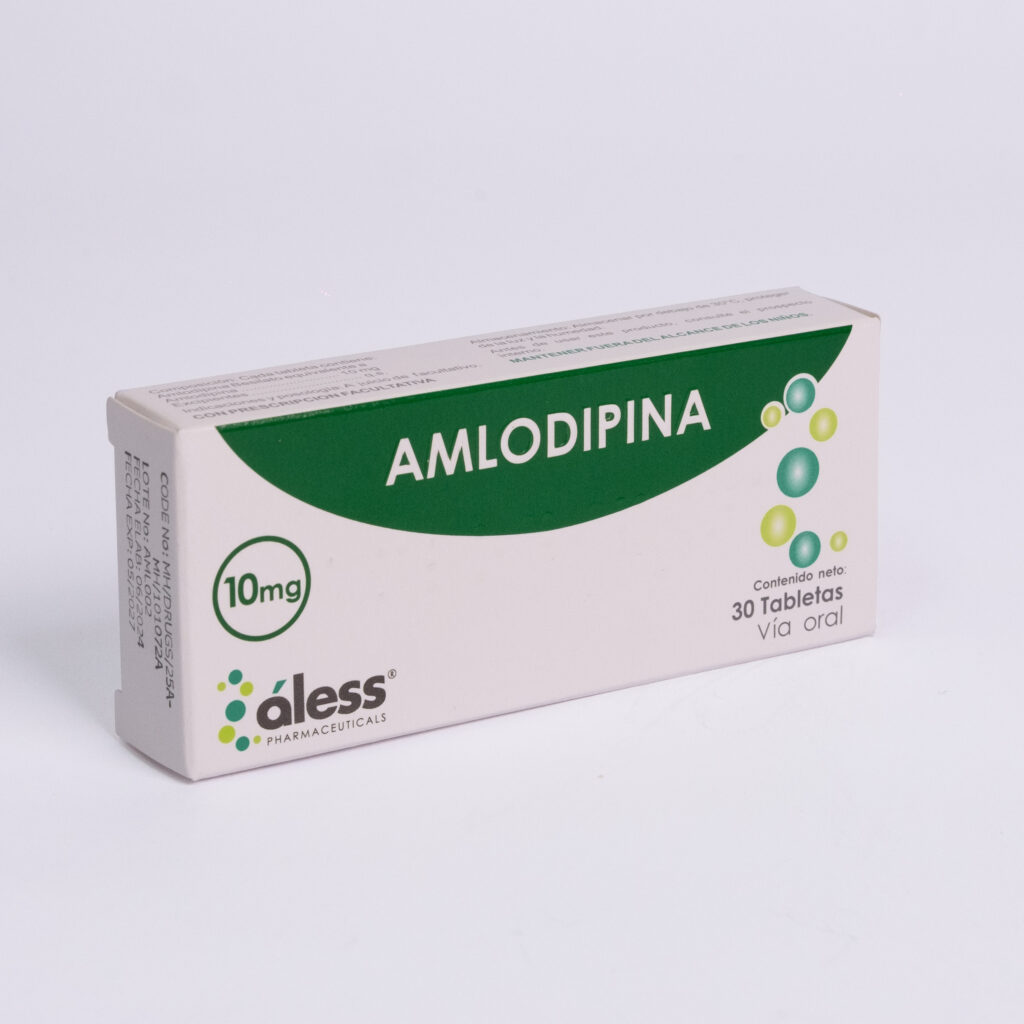 Amlodipina 10mg tabletas recubiertas x 30