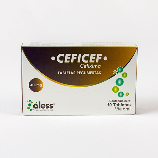 Ceficef (Cefixima) 400Mg X 10 Tabletas Recubiertas