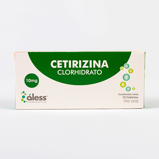 Cetirizina Clorhidrato 10Mg X 10 Tabletas