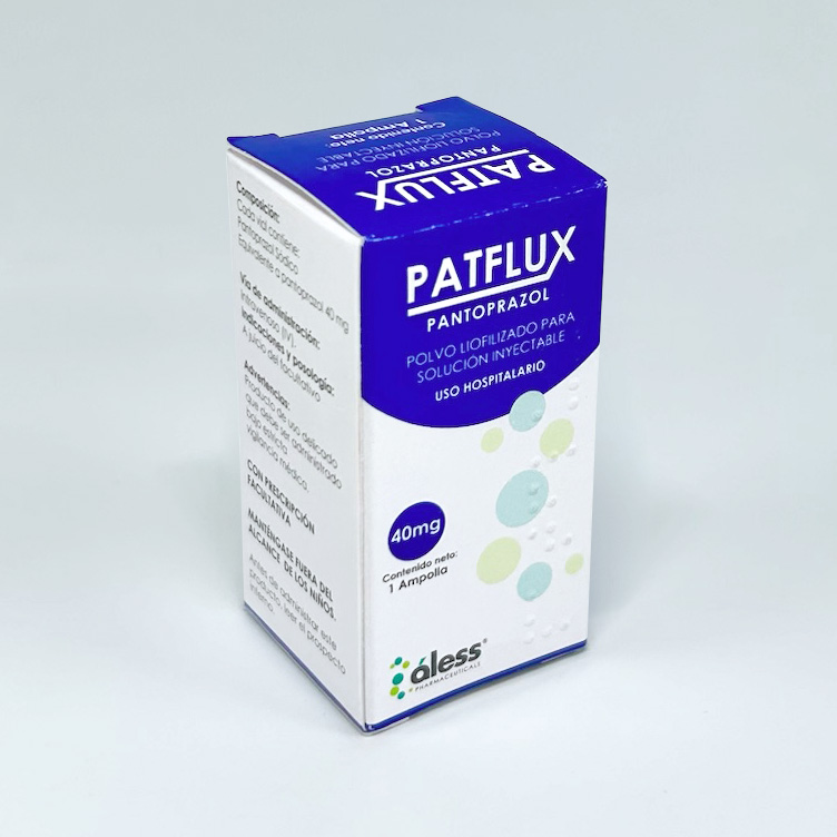 Patflux (Pantoprazol) 40mg polvo liofilizado para solución inyectable IV x 1 ampolla